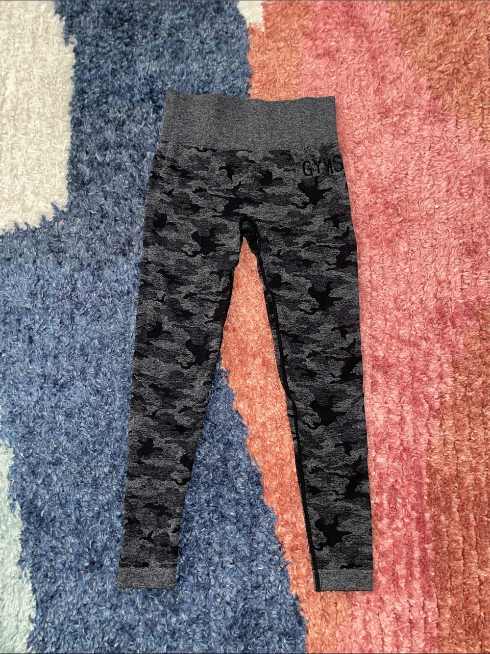 Gymshark Dark Grey Camo Seamless Leggings